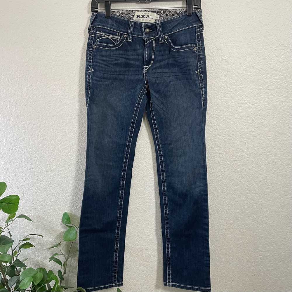 Ariat R.E.A.L. Mid Rise Straight Leg Jeans